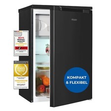 Exquisit Kühlschrank mit Gefrierfach,107l,  KS515-4-051C inoxlook-az