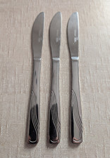 3 Menümesser Tafelmesser Besteck rostfrei Essmesser Messer Schmiermesser
