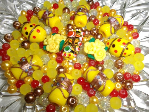 Glasperle mix 146 indische - glasperle, g