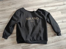 Schwarzes Sweatshirt. Mit Innenfleece. Gr. XL. Milano Italy. Neu. Shein