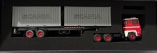 Scania 140 V8 6x2 SZM mit Containerchassis 1:50 Tekno - Modell Neu OVP
