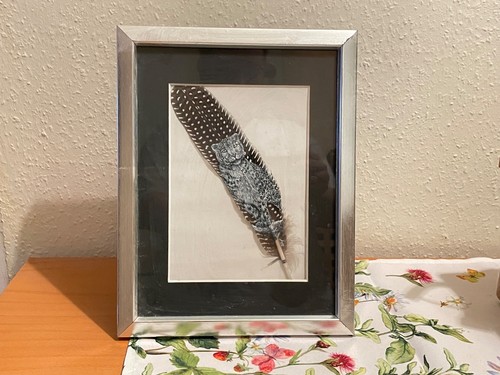 Handbemalte gänsefeder mit - handbemalte,