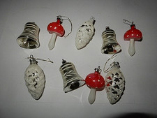 9 x Alter Weihnachtsbaumbehang