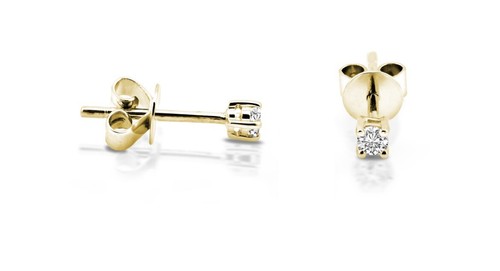 585 gold ohrstecker diamanten - 585,