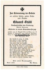 Orig. Sterbebild Granatwerfer