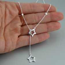 Sterne Lariat Halskette - 925