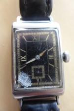 Art Deco Tank Armbanduhr mit