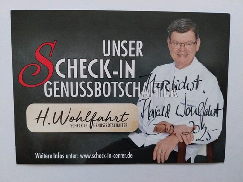 Harald wohlfahrt autogramm - harald,