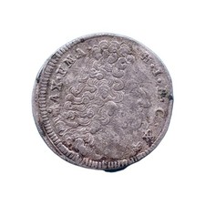 Bayern Maximilian II. Emanuel 3 Kreuzer 1719 großes Portrait RR knapp sehr schön