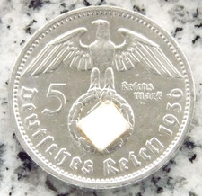 5 Reichsmark 1936 D Hindenburg