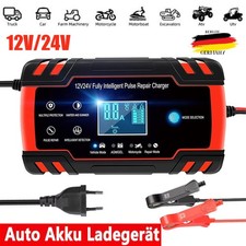 Auto Intelligentes Batterieladegerät 12V 24V KFZ Batterie Ladegerät PKW Akku AGM