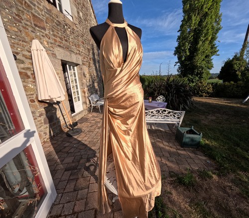 Elegantes abendkleid gold - abendkleid,
