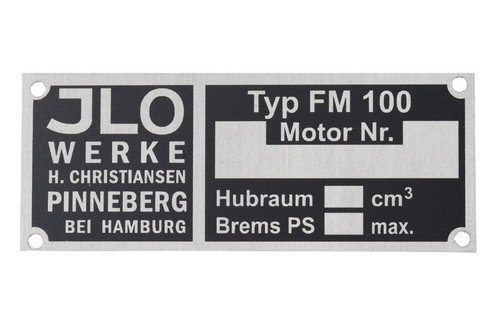 Typenschild für ilo - für,