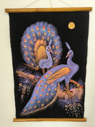 Wandbehang pfau dekoration - wandbehang, /