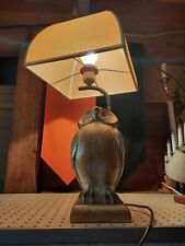 Mid-Century Tischlampe in Eulen-Optik von Loevsky & Loevsky, SEHR EDEL, RARITÄT 