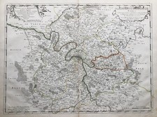 Paris Ile-de-France map Karte