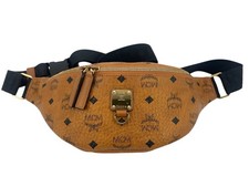 MCM Fursten Belt Bag Bauchtasche Gürteltasche Crossbody Bag Tasche Cognac Logo