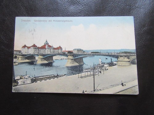 Dresden carolabrücke mit - ak,