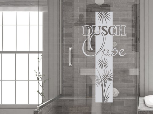 Glastattoo dusche glastür - &,