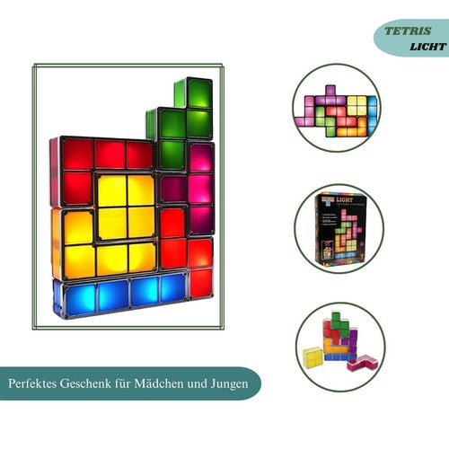 Tetris farben blocklampe - 7-farben,