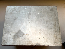 Holzkiste Buchenholz massiv mit Trenner 46x33x27 grau mit Bügel robust Industrie