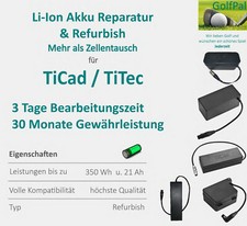 Zellentausch (PLUS) und Reparatur von Golf Trolley Li-Ion Akku für TiCad TiTec