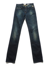 REPLAY De Luxe WV559.034 PEARL Damen Slim Fit Straight Leg Blue Jeans W26 L34