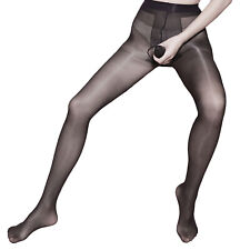 DE Herren Sexy Durchsichtig Strumpfhosen Glänzend Lang Hosen Tights Unterwäsche