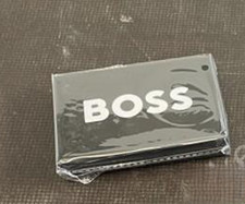 Hugo Boss Kartenetui Schwarz Eingeschweißt und Neu Luxus