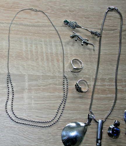 Konvolut silberschmuck - konvolut,