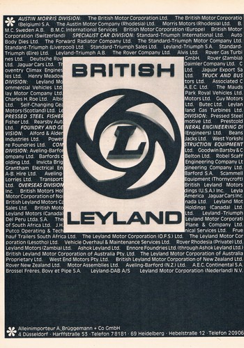 British leyland werbeanzeige - leyland,