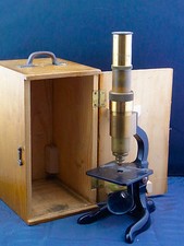 schönes altes Mikroskop  ca. um 1900 Schütz A-G Cassel