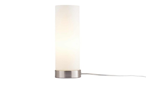 Tischlampe silber glas e14 - silber,