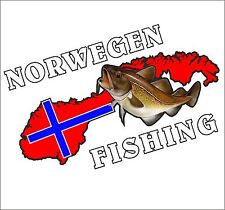 Auto Aufkleber Norwegen Urlaub Angler Angeln Norwegenangeln Karavan Bilder 1