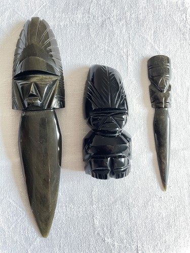 Obsidian brieföffner und - 2,