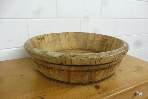 Alte holz eimer pflanzkübel - eimer,