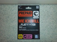 Congstar Prepaid wie ich will SIM Karte; D-Netz, 10 € Guthaben