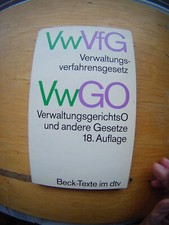 Verwaltungsverfahrensgesetz  VwVfG + VwGO - Beck-Texte im dtv 1993 - 244S