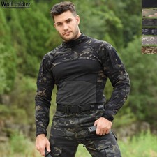 Herren Combat Shirts Army