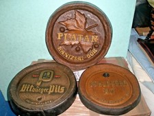 Bierfass Böden Werbung / Schlösser Alt + Platan Bier + Bitburger