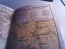 Alte Wanderkarte Mittlerer