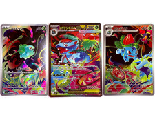 m1L SET 087 SAR Bisaflor EX + 064 AR Bisasam + 065 AR Bisaknosp Pokémon Karte NM