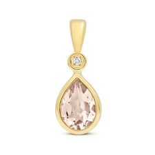 Morganit und Diamant Solitär
