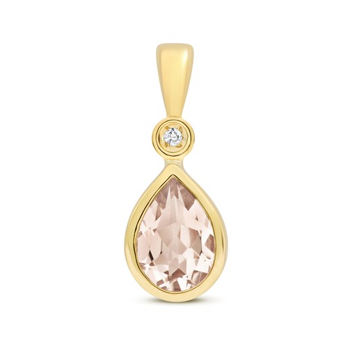 Morganit und diamant solitär - morganit,
