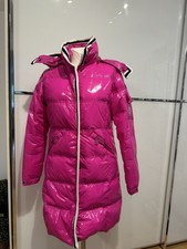 Moncler  Damen Stepp-Jacke/Mantel ,  Größe S. , Pink,  Daunenfüllung, Lackoptik