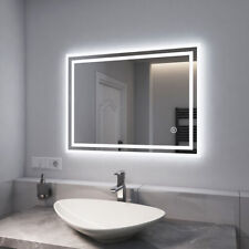 LED Badspiegel Mit 60x50 80x60 90x70 Beleuchtung Lichtspiegel Touch Beschlagfrei