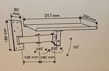 Universal Wandkonsole Wandhalterung Regal für Beamer Drucker PC Monitor Boxen TV