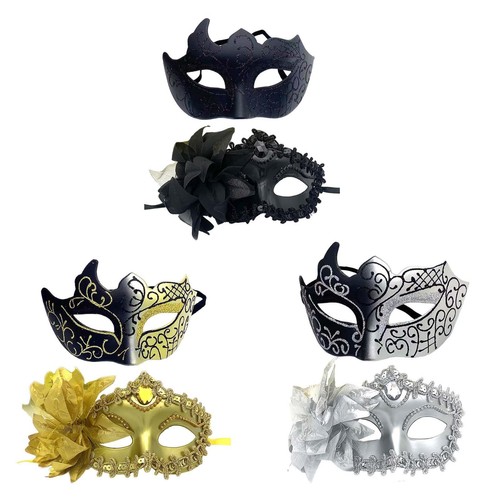 Halbgesichtsmaske kostüm - 2x,