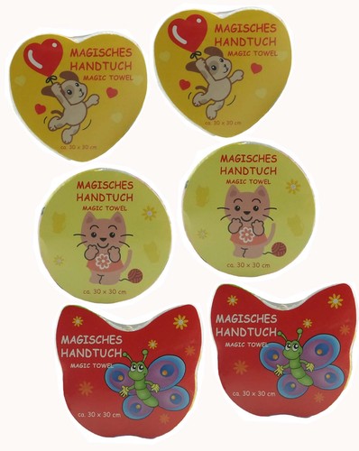 6er set zauberhandtuch - set,