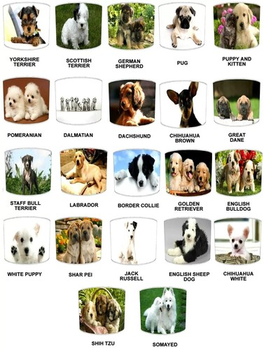Hunde lampenschirme passend - hunde, zu